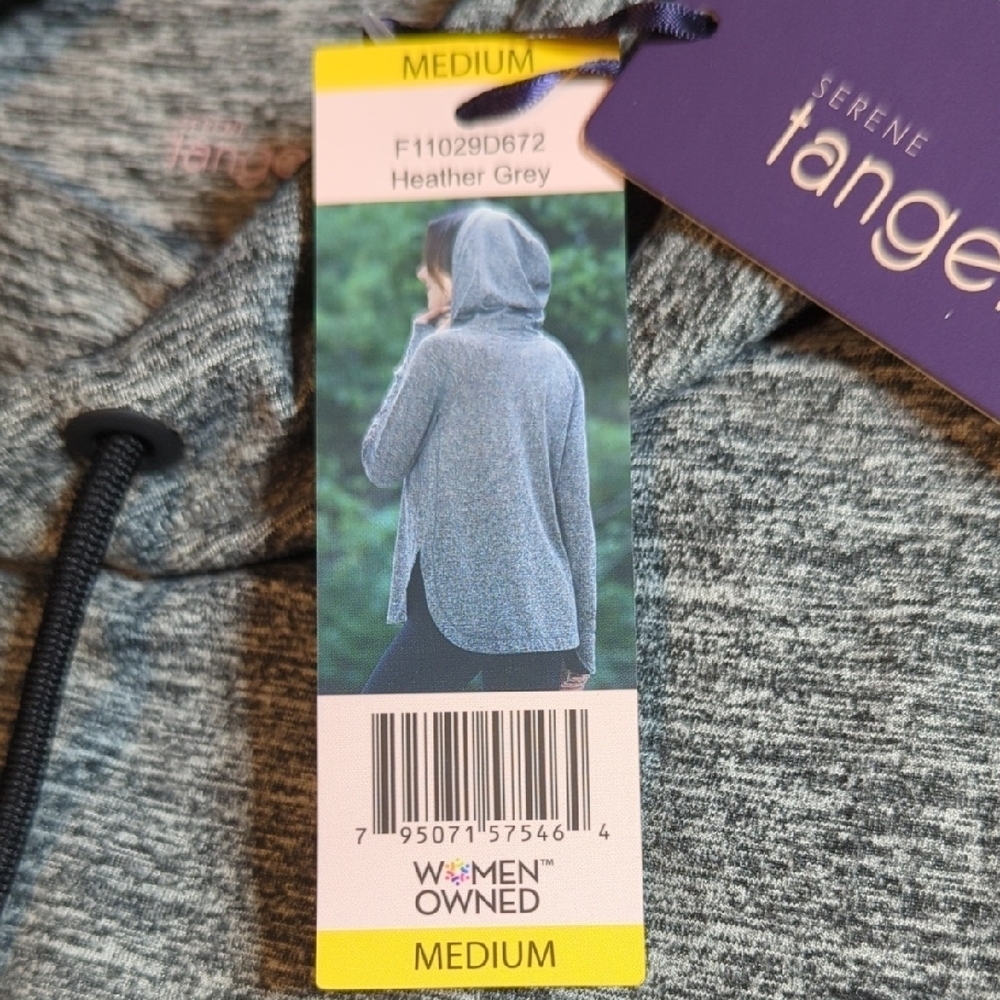 Tangerine Gray Soft Hoodie Pullover - Picture 6 of 8